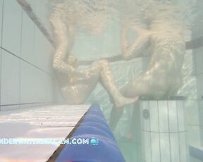 NEW! I always wonder if lesbian girls ever want to try it with a big, hard cock in the pool