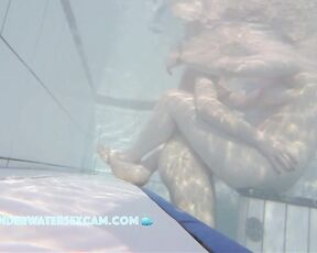 NEW! I always wonder if lesbian girls ever want to try it with a big, hard cock in the pool