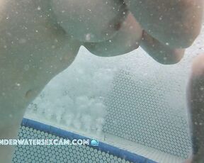 NEW! She loves having her pussy and her extremely long legs massaged by the bubbles in the hot tub