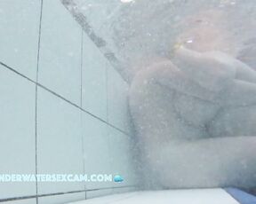 NEW! Her huge, plump boobs naturally float to the surface, and maybe they'll even pop out of the water ;-)