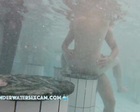 NEW! This completely shameless 18+ teen girl gets thoroughly fucked in the public pool while everyone watches