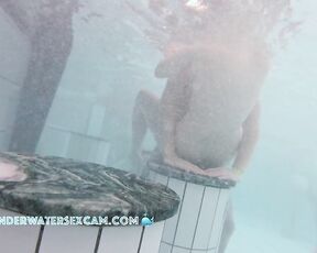NEW! This completely shameless 18+ teen girl gets thoroughly fucked in the public pool while everyone watches