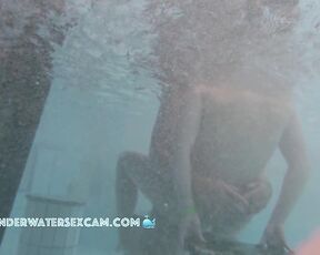 NEW! This completely shameless 18+ teen girl gets thoroughly fucked in the public pool while everyone watches