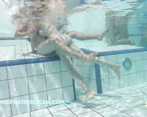 NEW! The naked couples are turning each other on because the warm water is really exciting them