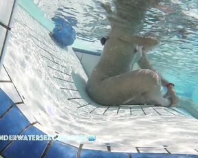 NEW! This hot teen girl is naked in a public sauna pool for the first time and would love to have sex underwater