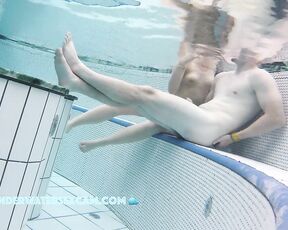 NEW! So when I'm in the pool with a pretty girl like that, I can't stop messing around with her
