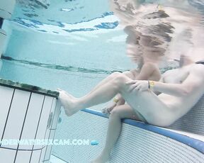 NEW! So when I'm in the pool with a pretty girl like that, I can't stop messing around with her