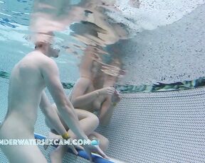 NEW! So when I'm in the pool with a pretty girl like that, I can't stop messing around with her