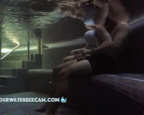 NEW! I wanted to film the lesbian teen couple, but then I saw the busty teen touching his boner through his pants
