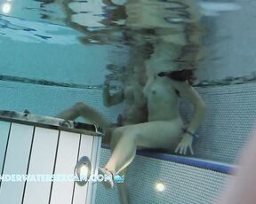 NEW! As you can easily see, he'd love to do a lot more in the sauna pool with his girlfriend