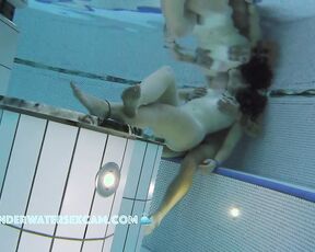 NEW! As you can easily see, he'd love to do a lot more in the sauna pool with his girlfriend
