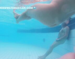 NEW! This hot Latina MILF loves to show off her sexual prowess and plays with the underwater jet