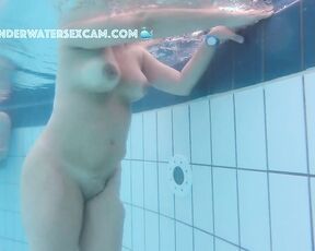 NEW! This hot Latina MILF loves to show off her sexual prowess and plays with the underwater jet