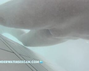 NEW! The horny voyeur caught this Spanish woman masturbating with the underwater jets on the lounger.