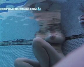NEW! Her boring boyfriend doesn't really know what to do with her, so she sticks her nipples out of the water just for me
