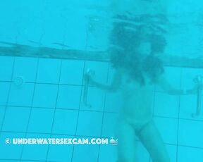 NEW! She's doing a few exercises in the water that are definitely good for Kamasutra positions, too!+