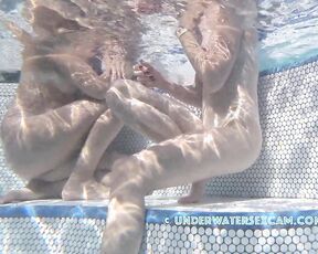 NEW! Some girls in the hot tub prefer to sit like that—maybe because it gives their pussies a better massage?