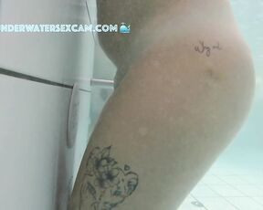 NEW! This girl is having fun with the underwater jet even without her boyfriend, and then she whispers to him, “Look, he’s checking me out—how hot is that!”
