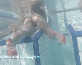 NEW! Hey, that underwater lounger is only for one person! We don't want any unwanted arousal and something hard sticking out of the water.