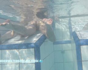 NEW! Hey, that underwater lounger is only for one person! We don't want any unwanted arousal and something hard sticking out of the water.