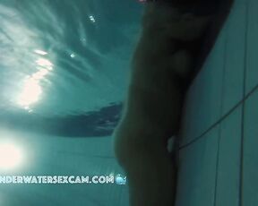 NEW! This busty MILF fucks the underwater jet stream in the most shameless way possible