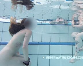 NEW! Her long red hair can really drive a man crazy, and since she knows that, she plays with her hair too.